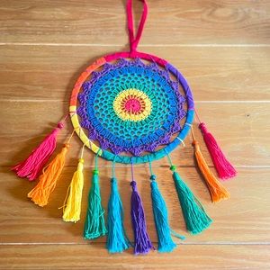 The legend of the dream catcher bright colorful woven dream catcher NWT